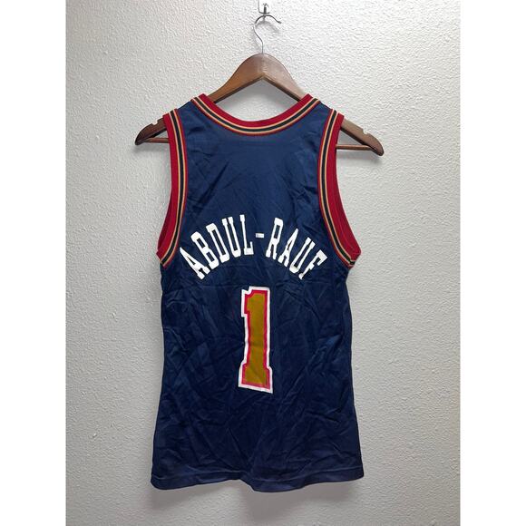 Vintage Mahmoud Abdul Rauf Jersey Demver Nuggets Champion NBA 36 Small - Picture 8 of 12